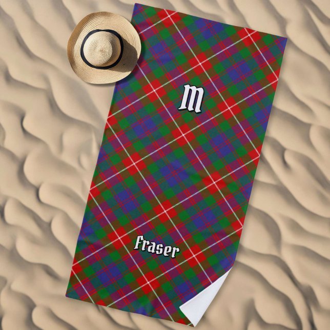 Clan Fraser of Lovat Tartan Beach Towel (Creator Uploaded)