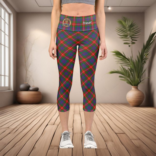 Clan Fraser of Lovat Tartan Capri Leggings (Creator Uploaded)