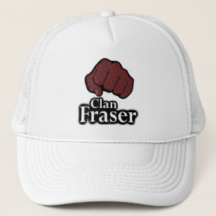 Clan Fraser Scotland Proud Tartan Fist Trucker Hat