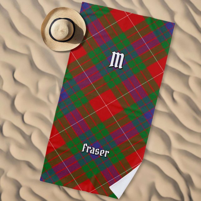 Clan Fraser Tartan Beach Towel (Creator Uploaded)