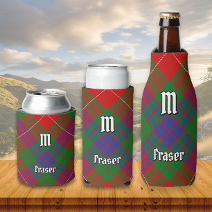 Clan Fraser Tartan Can Cooler