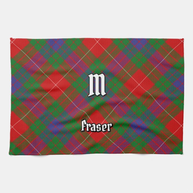 Clan Fraser Tartan Kitchen Towel (Horizontal)