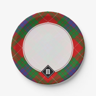 Clan Fraser Tartan Paper Plates