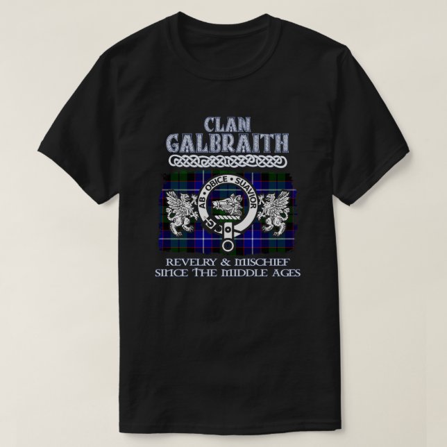 Clan Galbraith crest Scottish clans Scottish surna T-Shirt (Design Front)