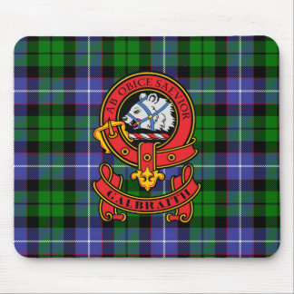 Clan Galbraith Mouse Pad with Clan Tartan