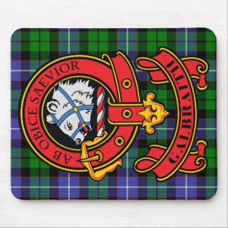 Clan Galbraith Mouse Pad with Clan Tartan & Crest