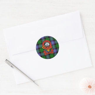 Clan Galbraith Round Sticker with Crest
