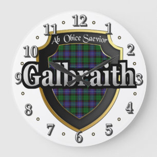 Clan Galbraith Tartan Scottish Dream Clock