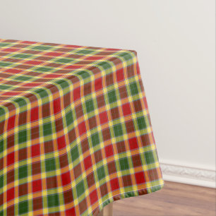 Clan Gibbs and Gibson Colourful Scottish Tartan Tablecloth