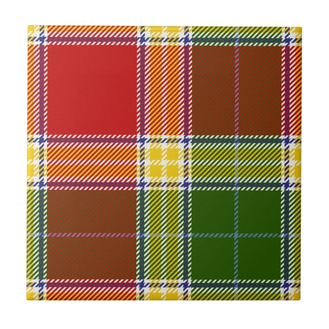 Clan Gibson Tartan Tile (Front)