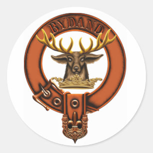 Clan Gordon Coat of Arms/ Clan family crest Classic Round Sticker