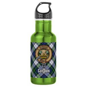 Clan Gordon Crest over Dress Tartan 532 Ml Water Bottle