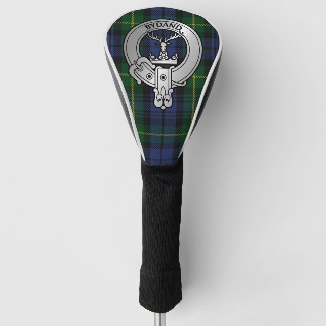 Clan Gordon Crest & Tartan Golf Head Cover (Front)