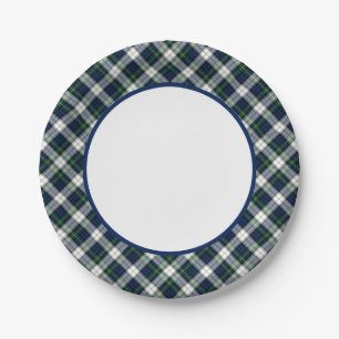 Clan Gordon Dress Tartan Border Paper Plate