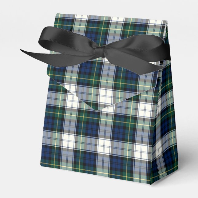 Clan Gordon Dress Tartan Favour Box (Front Side)