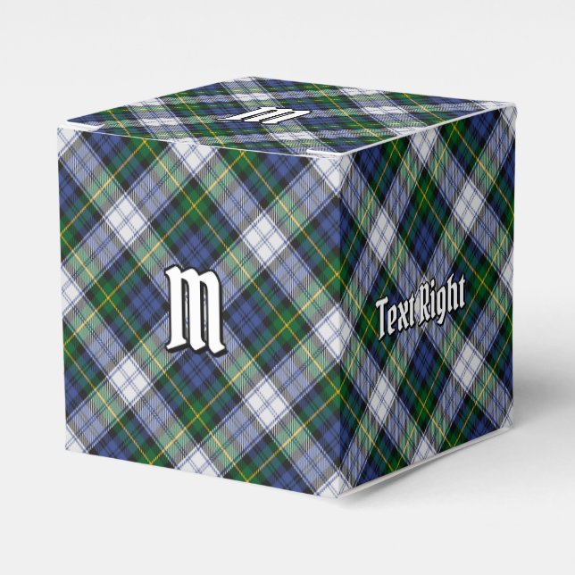 Clan Gordon Dress Tartan Favour Box (Front Side)