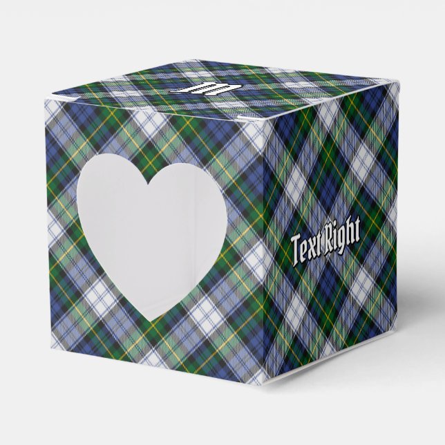 Clan Gordon Dress Tartan Favour Box (Front Side)