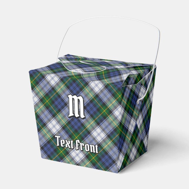 Clan Gordon Dress Tartan Favour Box (Front Side)