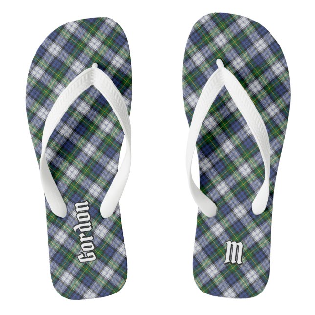 Clan Gordon Dress Tartan Flip Flops (Footbed)