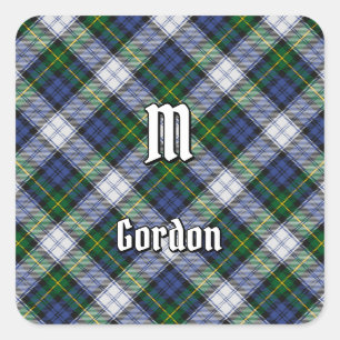 Clan Gordon Dress Tartan Square Sticker