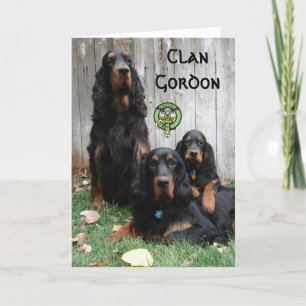 CLAN GORDON, Gordon Setter Generations Note Card