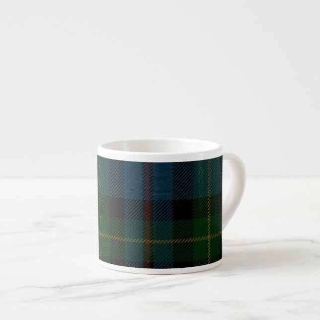 Clan Gordon Huntly Tartan Espresso Mug (Front Right)
