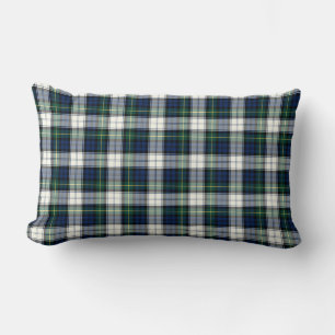 Clan Gordon Royal Blue and White Dress Tartan Lumbar Cushion