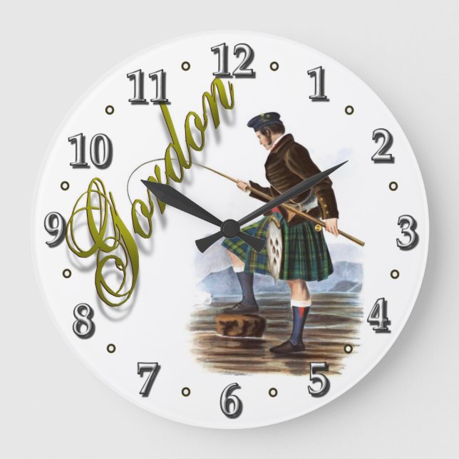 Clan Gordon Scottish Dream Clock (Front)