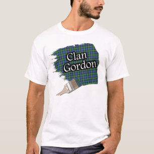 Clan Gordon Scottish Tartan Paint Shirt