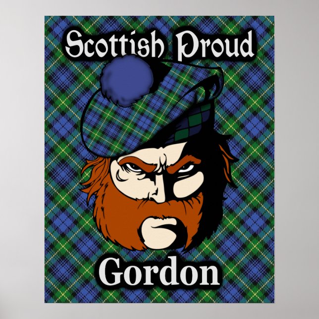 Clan Gordon Scottish Tartan Poster (Front)