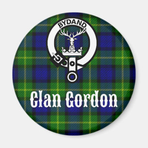 Clan Gordon Tartan Crest Magnet