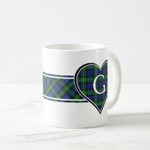Clan Gordon Tartan Heart Coffee Mug