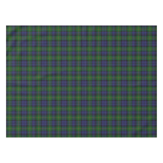 Clan Gordon Tartan Plaid Table Cloth (Front (Horizontal))