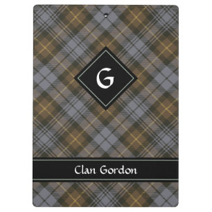 Clan Gordon Weathered Tartan Clipboard