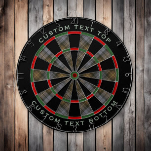 Clan Gordon Weathered Tartan Dart Board
