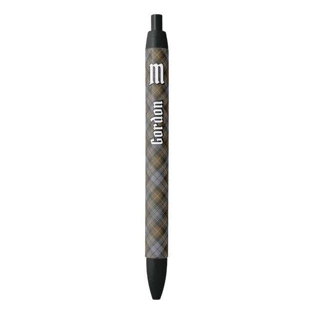 Clan Gordon Weathered Tartan Ink Pen (Front Vertical)