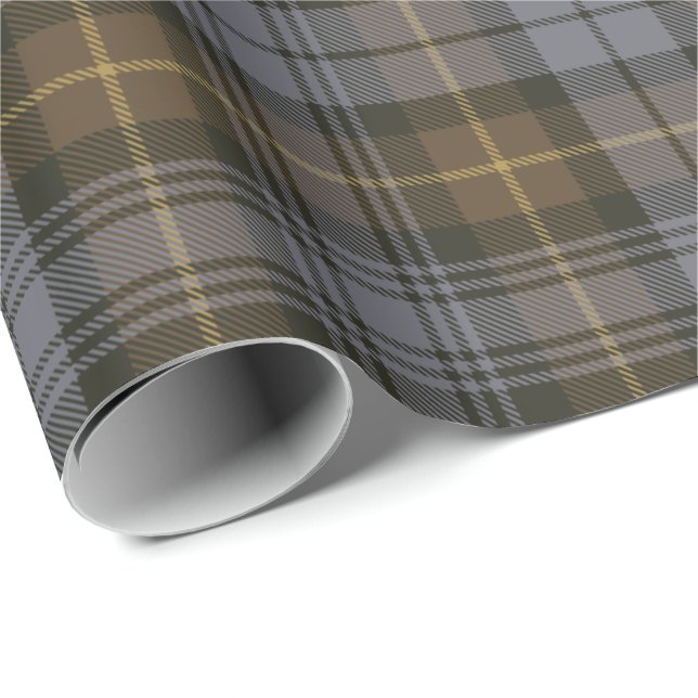 Clan Gordon Weathered Tartan Wrapping Paper (Roll Corner)