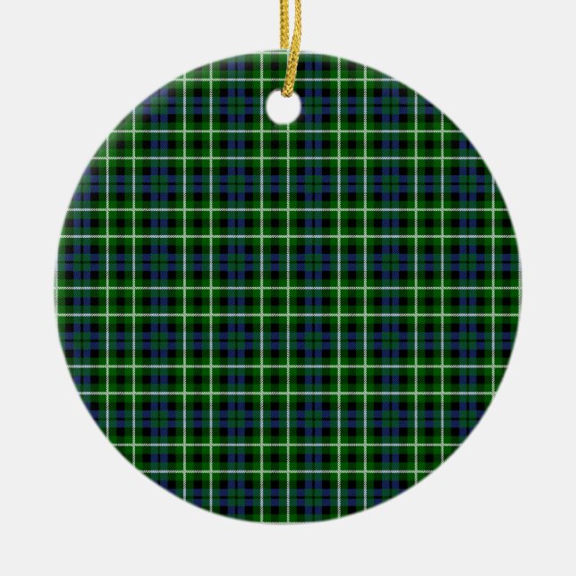 Clan Graham Tartan Ceramic Ornament (Front)