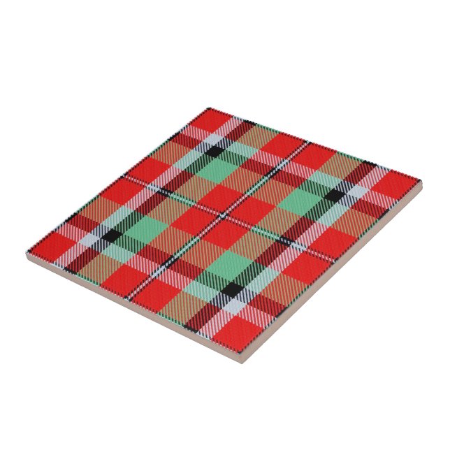Clan Graham Tartan  Ceramic Tile (Side)