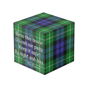 Clan Graham Tartan House Blessing Cube