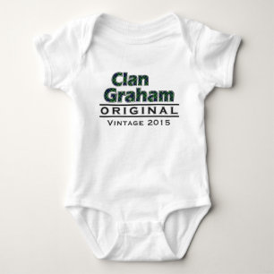 Clan Graham Vintage Customise Your Birthyear Baby Bodysuit