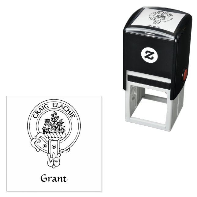 Clan Grant Crest Rubber Stamp (In Situ)