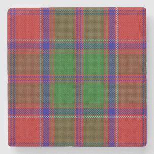 Clan Grant Tartan Plaid Stone Coaster