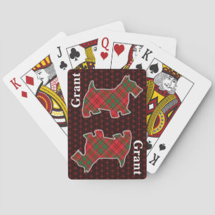 Clan Grant Tartan Scottish Terrier Edition Playing Cards