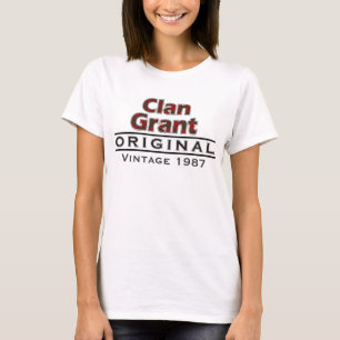 Clan Grant Vintage Customise Your Birthyear T-Shirt