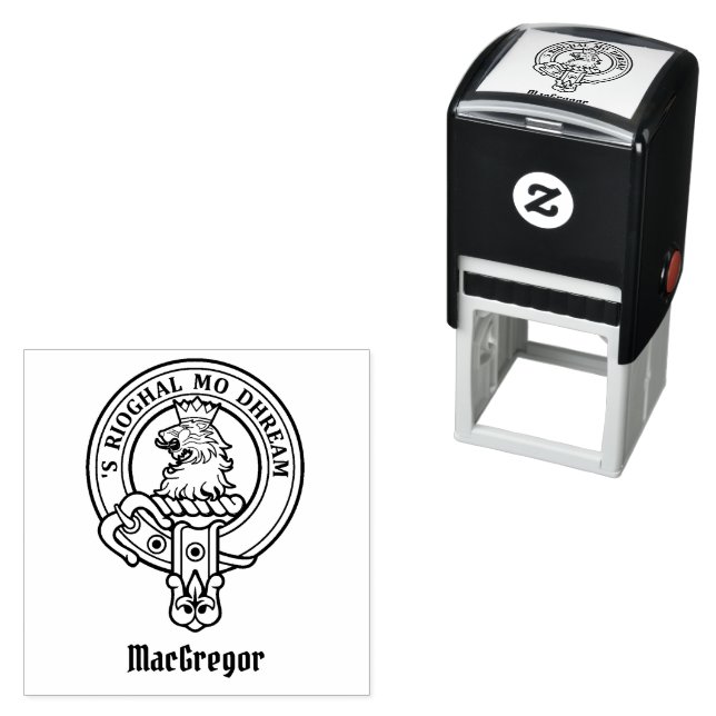 Clan Gregor Crest Self-inking Stamp (In Situ)
