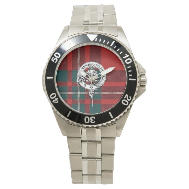 Clan Gregor / MacGregor Watch, Stainless Steal Watch (Front)