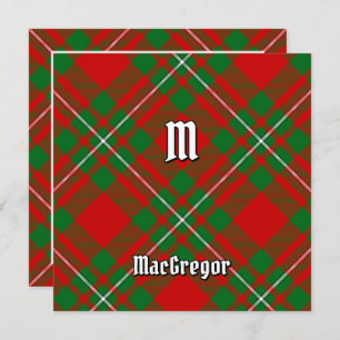 Clan Gregor Tartan Invitation