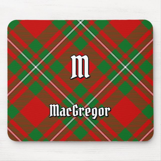 Clan Gregor Tartan Mouse Pad (Front)