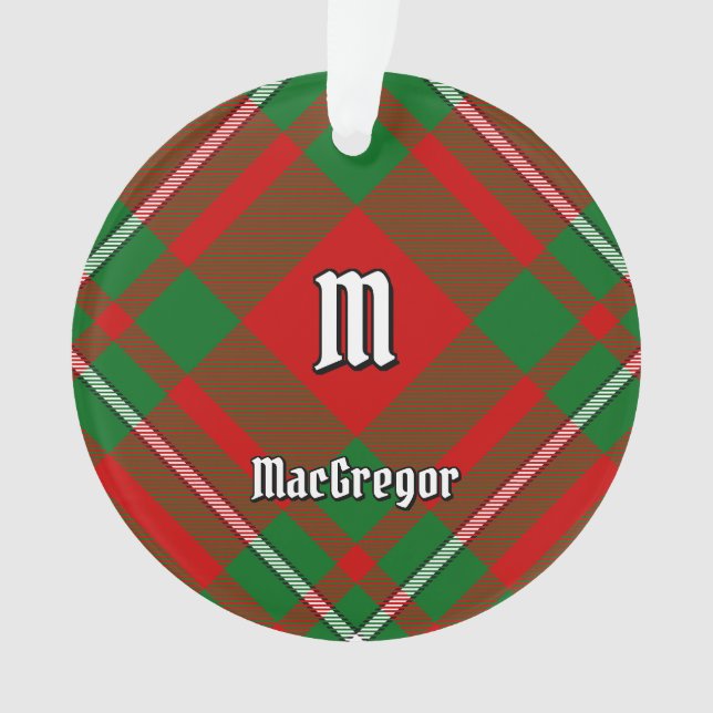 Clan Gregor Tartan Ornament (Front)